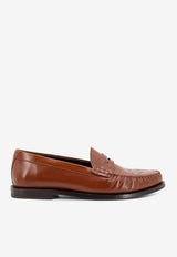 Celine Perforated Leather Loafers Brown 361083602C_04LU_Brown_51812973