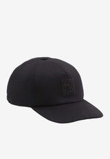 Fendi FF Logo Baseball Cap Black FXQ768-AYK2-F0QA1