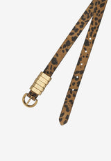 PINKO Animal Print Leather Belt Brown 106406A32AM35Q_Spotted_44130346