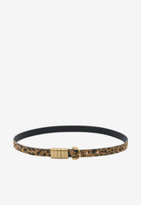 PINKO Animal Print Leather Belt Brown 106406A32AM35Q_Spotted_44130346