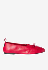 Miu Miu Élan Nappa Leather Ballet Flats Red 5F552EFA005038_F0011