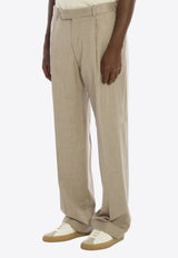 PT Torino Edge Straight-Leg Pants Beige COAFX5ZA0FWD-FN12-0060
