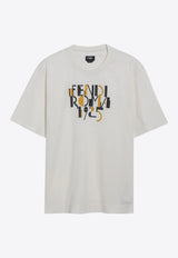 Fendi Fendi Roma 1925 Print T-shirt White FY0936AVOH/R_FENDI-F1J7C