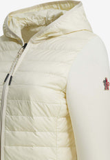 Moncler Grenoble Padded Zip-Up Jacket Ivory L10988G0000389BC9031_White_53278407