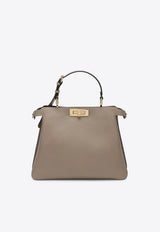 Fendi Medium Peekaboo Soft Leather Shoulder Bag Dove 8BN353AOVH/R_FENDI-F0E65