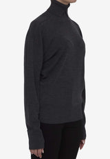 Burberry Wool High-Neck Sweater Gray 8095113--A1391