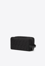 Fendi Medium FF Jacquard Toiletry Case Black 7N0141AVC6/S_FENDI-F1USQ