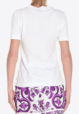 Dolce & Gabbana Majolica Print DG T-shirt White F8N08ZG-DC6U-W0800