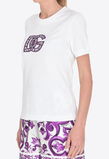 Dolce & Gabbana Majolica Print DG T-shirt White F8N08ZG-DC6U-W0800