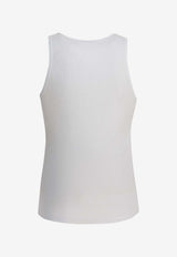 Tom Ford Logo Embroidered Tank Top White T4D101210100_f3095e22-ae7d-4a3f-98df-af9d1c25be44