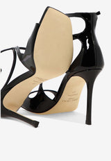 Jimmy Choo Azia 95 Patent Leather Sandals Black AZIA 95PATBLACK_06770236-36fd-45a6-9752-d0bf660f6411