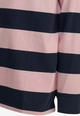 Polo Ralph Lauren Striped Polo T-shirt Pink 710717116501CARMEL PINK_060961c6-ad7b-4119-84f1-eba16d535c7f