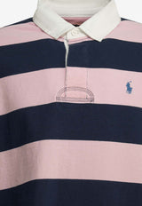 Polo Ralph Lauren Striped Polo T-shirt Pink 710717116501CARMEL PINK_060961c6-ad7b-4119-84f1-eba16d535c7f