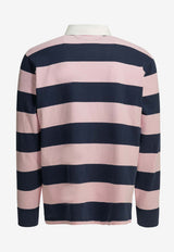 Polo Ralph Lauren Striped Polo T-shirt Pink 710717116501CARMEL PINK_060961c6-ad7b-4119-84f1-eba16d535c7f