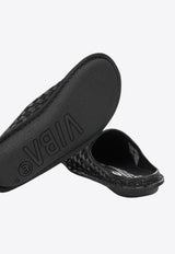 Roma Woven Leather Slippers