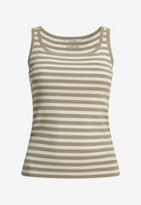Max Mara Cippo Striped Fitted Tank Top Beige 2611361049600MXPCIPPO007_0ce7d0bd-2565-4519-a878-9f0f15f8cb4d