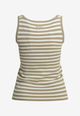Max Mara Cippo Striped Fitted Tank Top Beige 2611361049600MXPCIPPO007_0ce7d0bd-2565-4519-a878-9f0f15f8cb4d