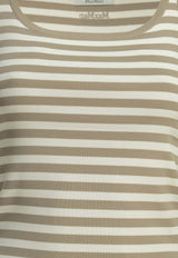 Max Mara Cippo Striped Fitted Tank Top Beige 2611361049600MXPCIPPO007_0ce7d0bd-2565-4519-a878-9f0f15f8cb4d