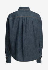 Brunello Cucinelli Denim Buttoned Shirt Blue MH192RB526C9562_1a92a995-bf16-4cf7-b956-f805460c60d1