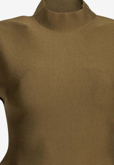 Andra Mock-Neck Knit Top