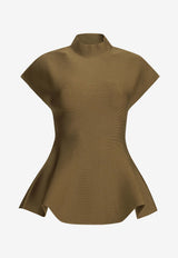Andra Mock-Neck Knit Top