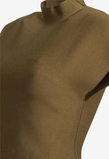 Andra Mock-Neck Knit Top