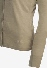 Max Mara Flash Silk-Blend Buttoned Cardigan Beige 2611341029600MXPFLASH001_216245db-00bd-4265-b1c2-ccc31c1a31ef