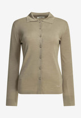 Max Mara Flash Silk-Blend Buttoned Cardigan Beige 2611341029600MXPFLASH001_216245db-00bd-4265-b1c2-ccc31c1a31ef