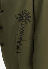 Comme Des Garçons Shirt World Hope Print Blazer Green FQ-J506-S262 KHAKI_35524667-eaa7-48d6-abb7-3f4dc2848bf9
