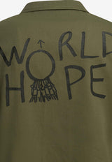 Comme Des Garçons Shirt World Hope Print Blazer Green FQ-J506-S262 KHAKI_35524667-eaa7-48d6-abb7-3f4dc2848bf9