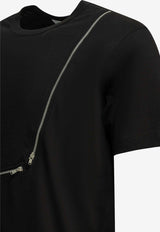 Comme Des Garçons Shirt Zipped Crewneck T-shirt Black FQ-T012-S261 BLACK_21697960-ebf4-4456-8231-70a7b1dc3af3
