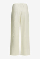 S Max Mara Amedea Elasticated Linen Pants White 2619131013600SMMAMEDEA001_571303ca-6c0a-4ab2-a187-7537ece35ea0