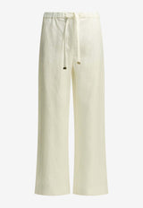 S Max Mara Amedea Elasticated Linen Pants White 2619131013600SMMAMEDEA001_571303ca-6c0a-4ab2-a187-7537ece35ea0