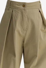 Moncler Kids Boys Logo Patch Chino Pants Beige 2A00003-K598HQ21L_80e957f4-580e-41ff-8171-f6e2c364dcf9