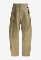 Moncler Kids Boys Logo Patch Chino Pants Beige 2A00003-K598HQ21L_80e957f4-580e-41ff-8171-f6e2c364dcf9
