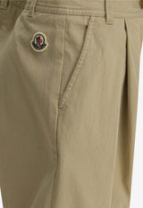 Moncler Kids Boys Logo Patch Chino Pants Beige 2A00003-K598HQ21L_80e957f4-580e-41ff-8171-f6e2c364dcf9