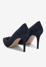 Gianvito Rossi Gianvito 85 Suede Pumps Blue G2458085RICDENI_778f1b7d-ea4a-40f9-bcdd-4302d2db644f