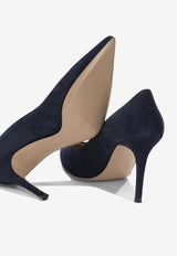 Gianvito Rossi Gianvito 85 Suede Pumps Blue G2458085RICDENI_778f1b7d-ea4a-40f9-bcdd-4302d2db644f