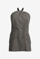 Max Mara Scali Wool Tailored Halter Top Gray 2611281163600MXSCALI006_48df2416-0299-484d-be77-5dab45dbb16a