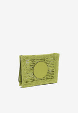 Tory Burch Ella Hand-Crocheted Zip Pouch Green 183254300_76907dce-a9fc-49c0-87cd-24e1ac6fc590