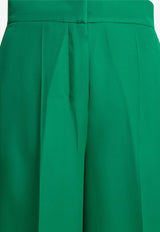 Max Mara Pianoforte Alan Silk Tailored Pants Green 2611131064600MXEPALAN009_6fae06ba-2ae8-4c06-a099-f525aa4afabd