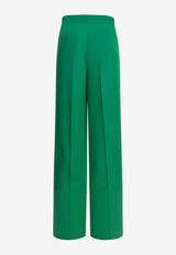 Max Mara Pianoforte Alan Silk Tailored Pants Green 2611131064600MXEPALAN009_6fae06ba-2ae8-4c06-a099-f525aa4afabd