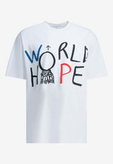 Comme Des Garçons Shirt World Hope Print T-shirt White FQ-T039-S261 WHITE_57dfc138-d23a-4459-ae9a-0162d81738bd