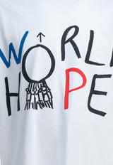 Comme Des Garçons Shirt World Hope Print T-shirt White FQ-T039-S261 WHITE_57dfc138-d23a-4459-ae9a-0162d81738bd