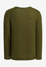 Comme Des Garçons Shirt World Hope Intarsia Knit Sweater Green FQ-N004-S262 NAVY_6314a252-2c20-46b8-bcb9-8d4dc1954126