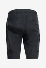 Herno Cargo Bermuda Shorts with Metal-Logo Blue PT000182U12503Z9200_f093162f-7ea5-4ffd-82b9-4bc2189ba496
