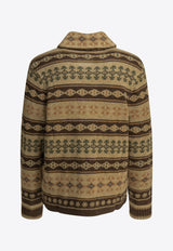 Ralph Lauren Shawl-Collar Knit Cardigan Brown 782P05179001TAN MULTI_89c81e99-4ecb-42fe-8f43-2de6623b9fa3