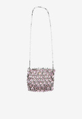 Self-Portrait Small Crystal Mesh Crossbody Bag Pink SS26-310-PPINK_a99c831a-cf49-4fef-adad-6911e7f7448a