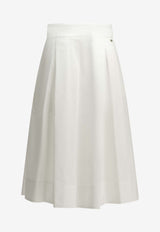 Herno Trapeze A-line Midi Skirt White GN000108D132881000_ffbd27c2-f42f-4039-97d1-71cb7fbd5c5b