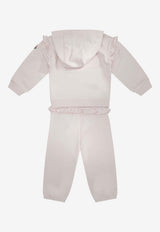 Moncler Kids Baby Girls Ruffle-Trimmed Tracksuit Set Pink 8M00006-89B9Y503_c4d2b46c-4545-42e0-81ad-f22b1afd5e03